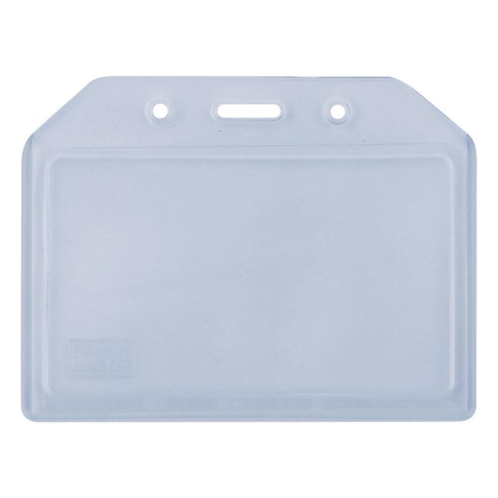 Бейдж горизонтальный с логотипом, 90х54 мм, PVC